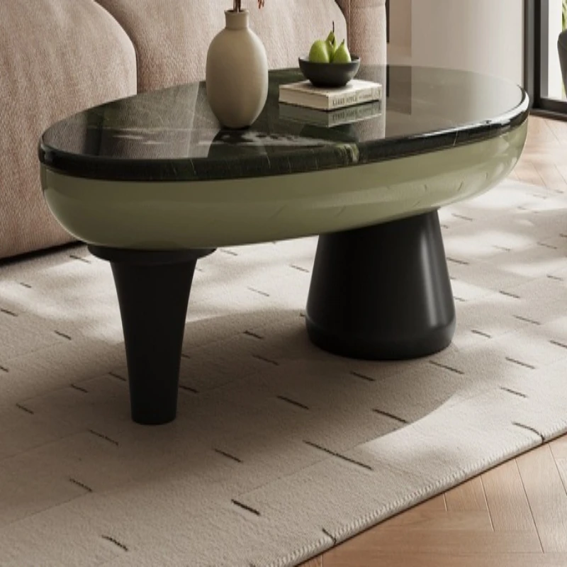 Coffee table with marble size round marble coffee table modern simple living room