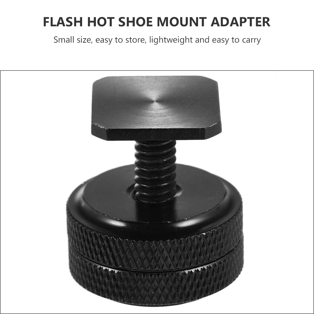 

4 PCS Camera Screw Thread Adapter Conversion Screws Hot Shoe Mount Number Black Aluminum Alloy