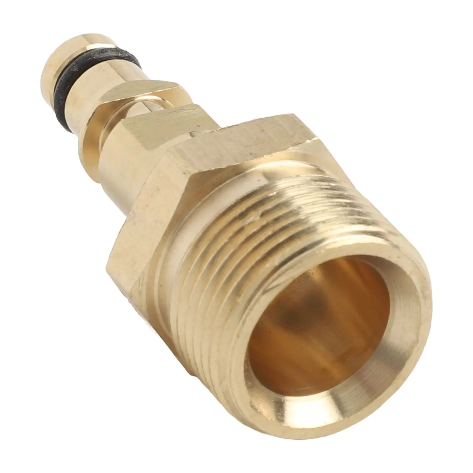 

Brass Quick Connector Pressure Washer Adapter Easy Tool-Free Attachment High Pressure Performance Resistant To 220 Bar Pressure