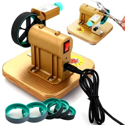 18W Fully Automatic Sharpener Tool With 6PCS Sand Ring Hairdresser Flat Shear Machine Grinding Machine Tailor Scissors