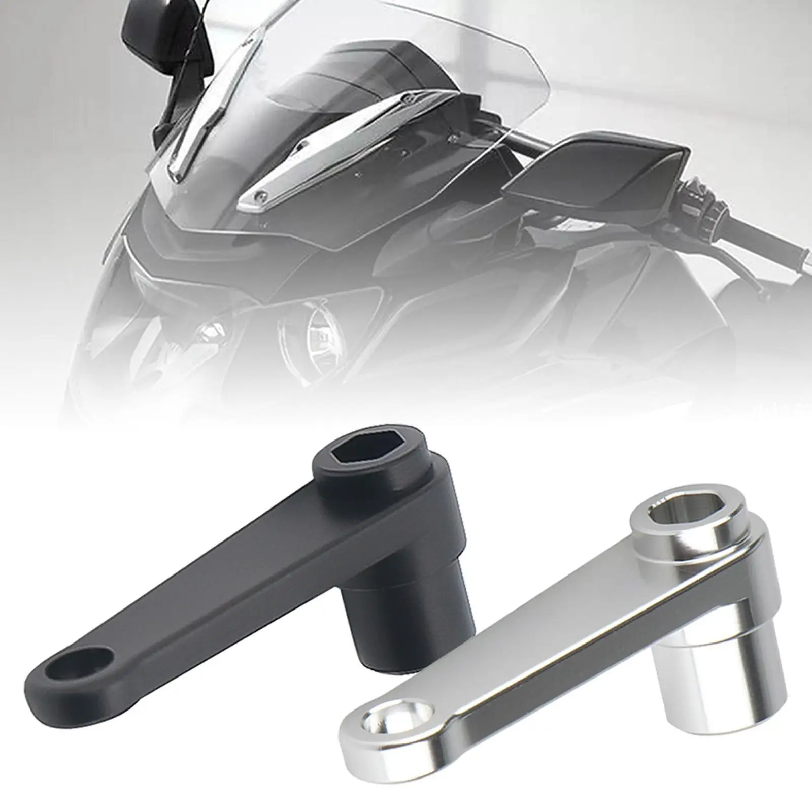 Windshield Lifting Rising Bracket Aluminum Alloy Windscreen Support Holder for BMW K1600GT K1600GTL K1600 Bagger R view 5