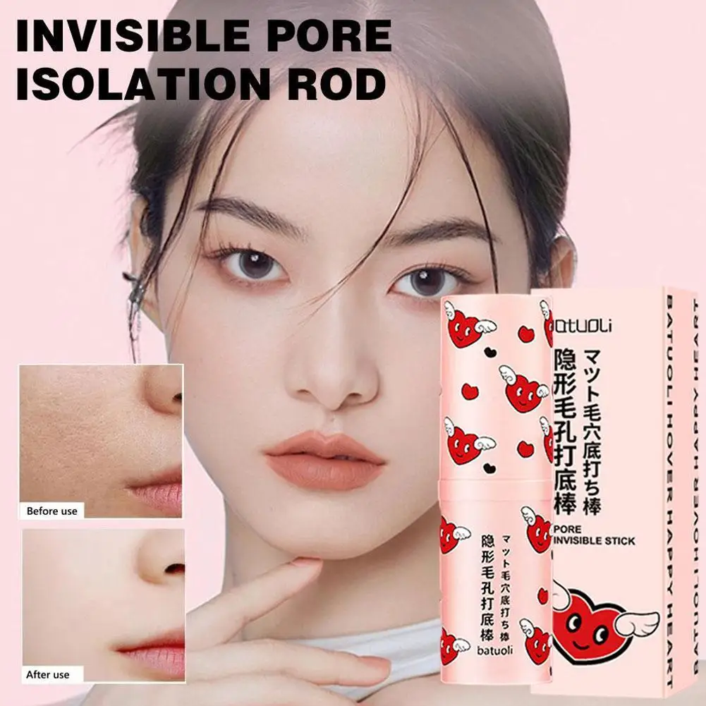 Invisible Pore Primer Stick Pore Eraser Impermeável Face Primer Maquiagem Base Oil-control Smooth Fine Lines Isolamento Maquiagem Primer