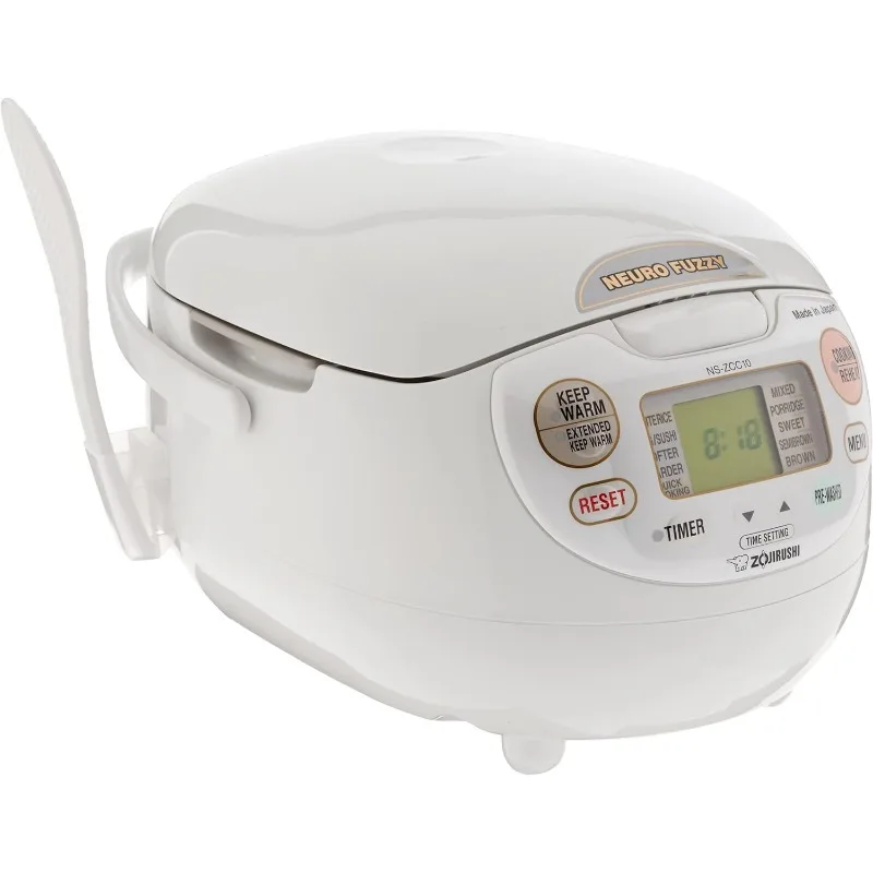 

Zojirushi NS-ZCC10 5-1/2-Cup Neuro пушистая рисоварка и подогреватель, Премиум Белый
