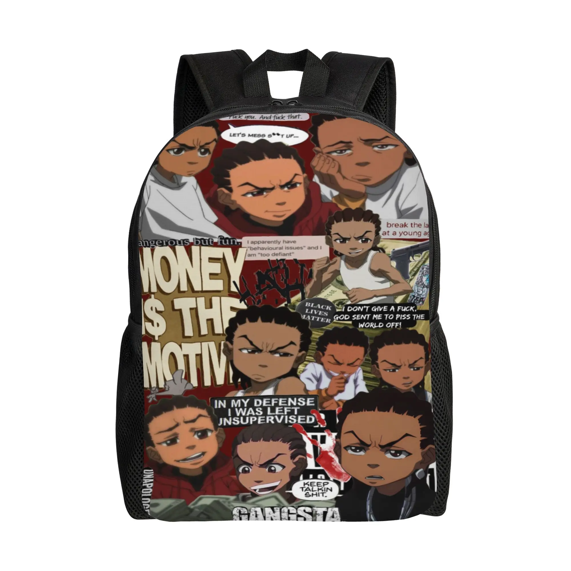 Back to school season This year's new style Trendy Favorite The Boondocks Bookbag  Unisex Multi-Function Backpack