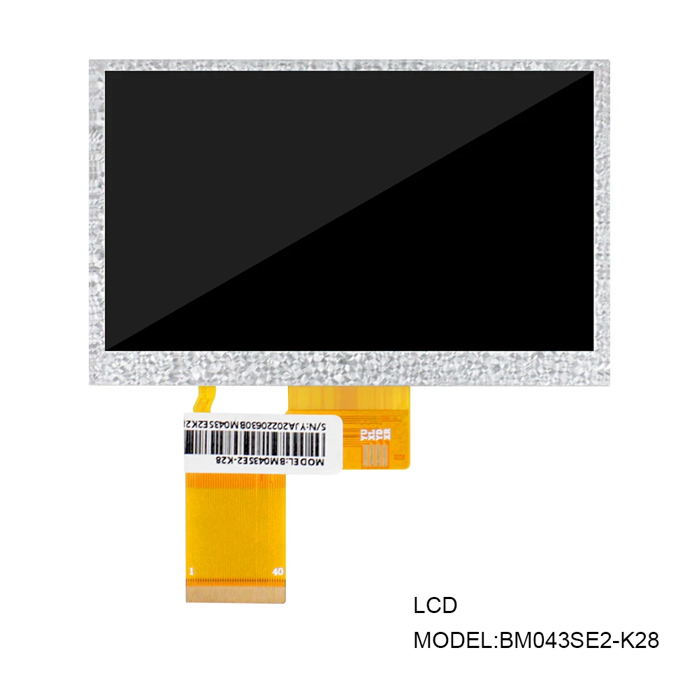 Écran LCD RGB multi-usages BM043SE2-K28 ", 40 broches, 480x272, luminosité 500, Angle de vision complet, Modules d'affichage, 4.3