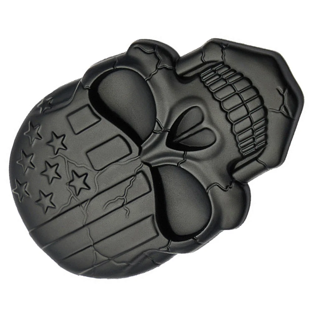 

3D Skull Car Sticker Zinc Alloy Simulated Emblems Stylish Badges for Vehicles Decorations Lightweight Durable