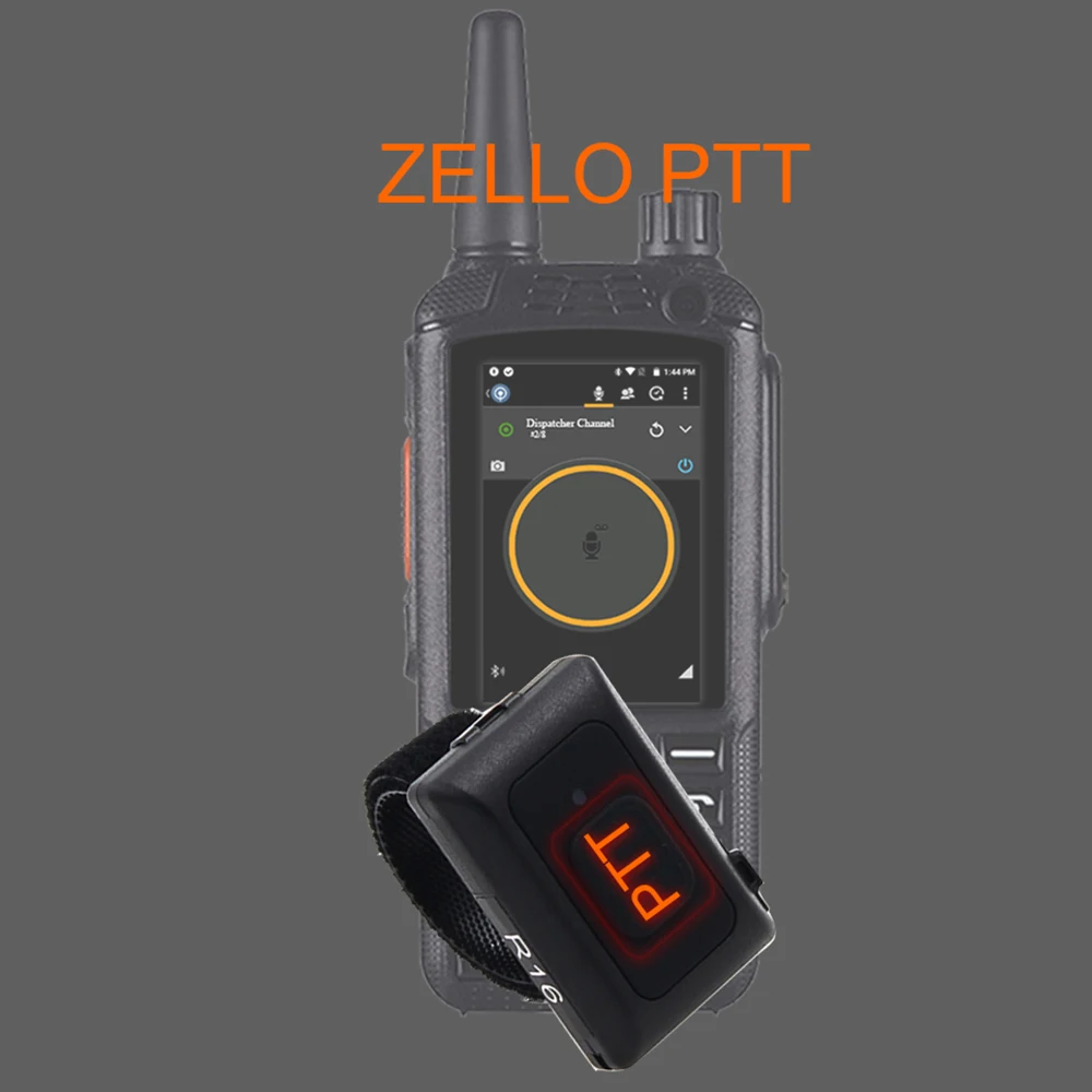 Imagem -03 - sem Fio-compatível Ptt R16 Controlador Mãos Livres Walkie Talkie Botão para Android Ios Celular Zello Trabalho