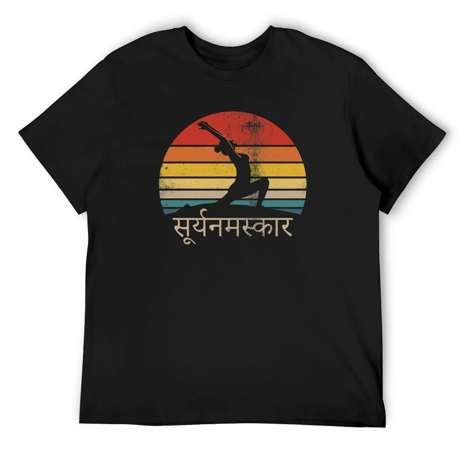 

Surya Namaskara Sun Salutation Yoga T-Shirt valentines clothes sports fans shirts graphic blue archive workout shirts for men
