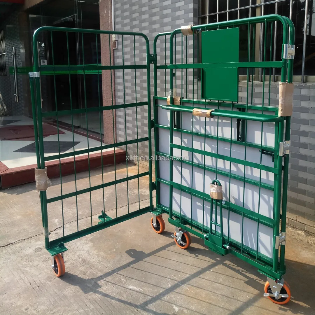 Logistics industrial laundry folding warehouse container cage roll containers trolley