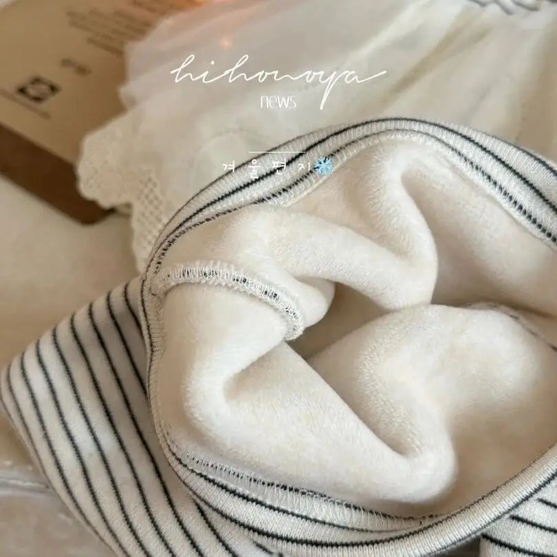 الفتيات جرس أسفل السراويل الخريف/الشتاء جديد للأطفال وهمية قطعتين سميكة المخملية تنورة دافئة السراويل 2 4 6 8 9Y #3