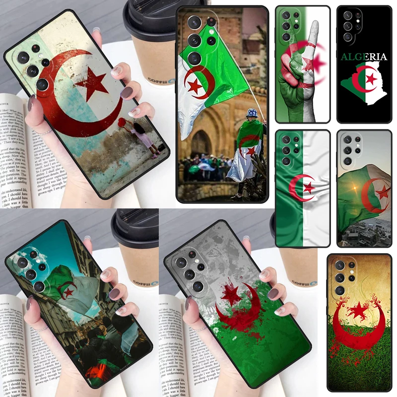 

Чехол с флагом Алжира для Samsung Galaxy S23 S24 S25 Ultra S22 S20 S21 FE Plus Note 10 20 Ultra, чехол для телефона