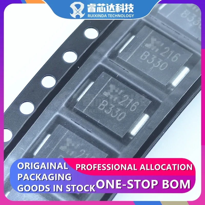 10PCS B520C B530C B540C B550C B560C-13-F B320 B330 B340 B360 B350-13-F 3A5A 20V 30V 40V 50V 60VSurfaceMount SMC original genuine