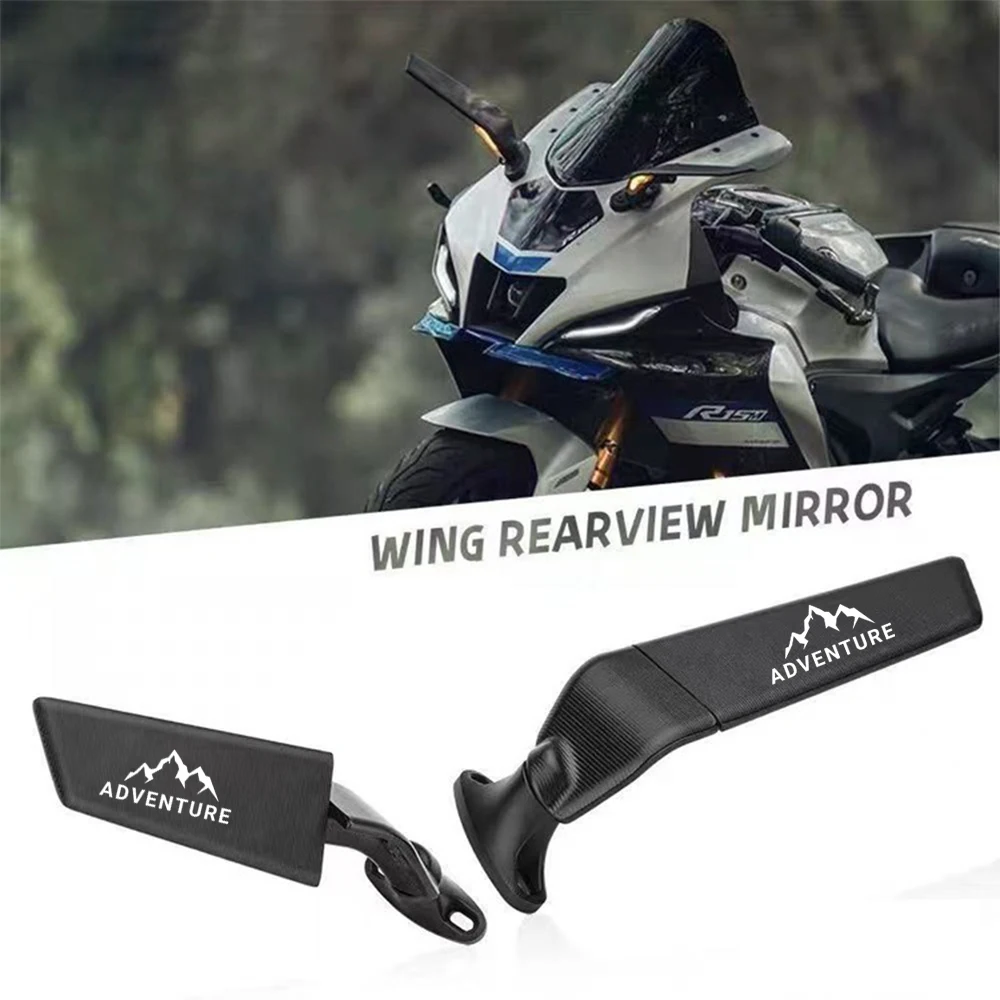 Modified Motorcycle Mirrors For bmw F900GS Adventure R1200GS F 1300 GS Adjustable Rotating Rearview Wind Swivel Wing Side Mirror