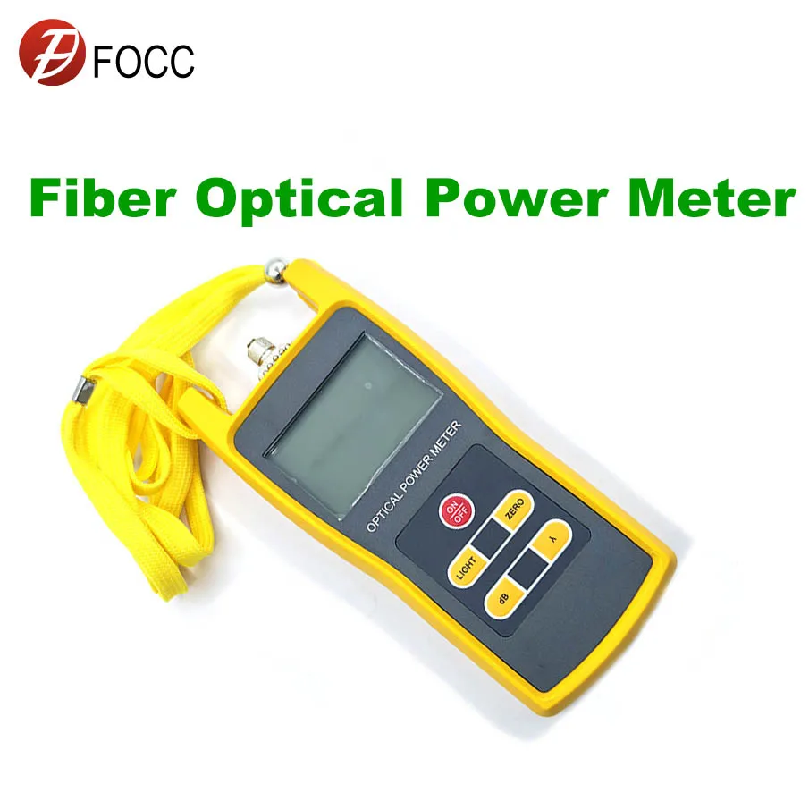 FOCC FIBER Handheld Wavelength 800-1700nm Fiber Optical Power Meter -50 to +26 dBm
