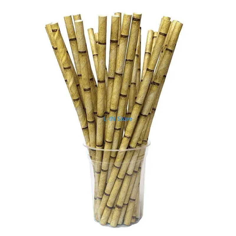 Paper Drinking Straw Baby Shower Wedding Decoration Straw Disposable Gift