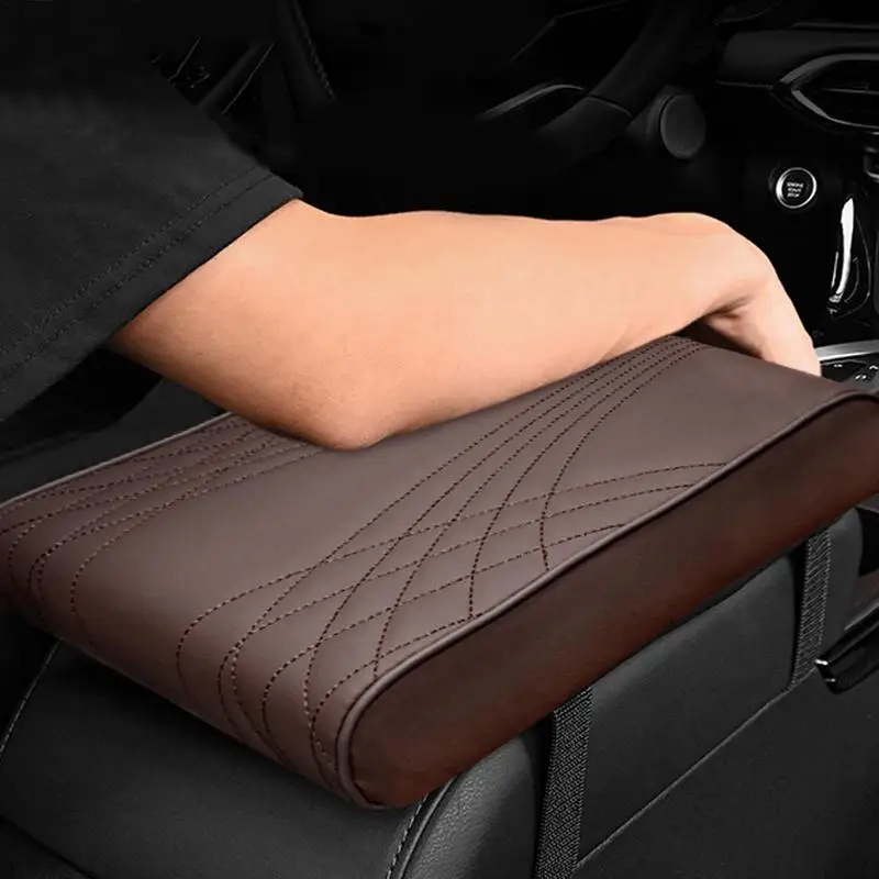 Car Armrest Cushion Pad Memory FoamAuto Center Console Cushion Heightened Universal Car Armrest Seat Box Cover Car Accessories