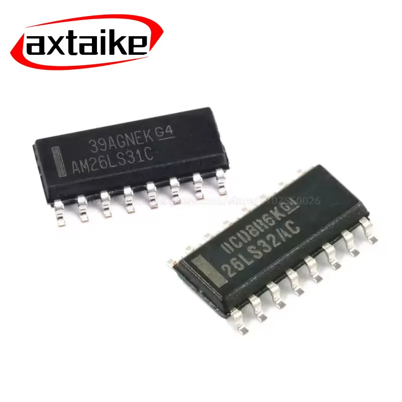 

10PCS AM26LS31CDR AM26LS32ACDR SOIC-16 AM26LS31C 26LS32AC SMD RS-422 Interface IC Quad Diff Line