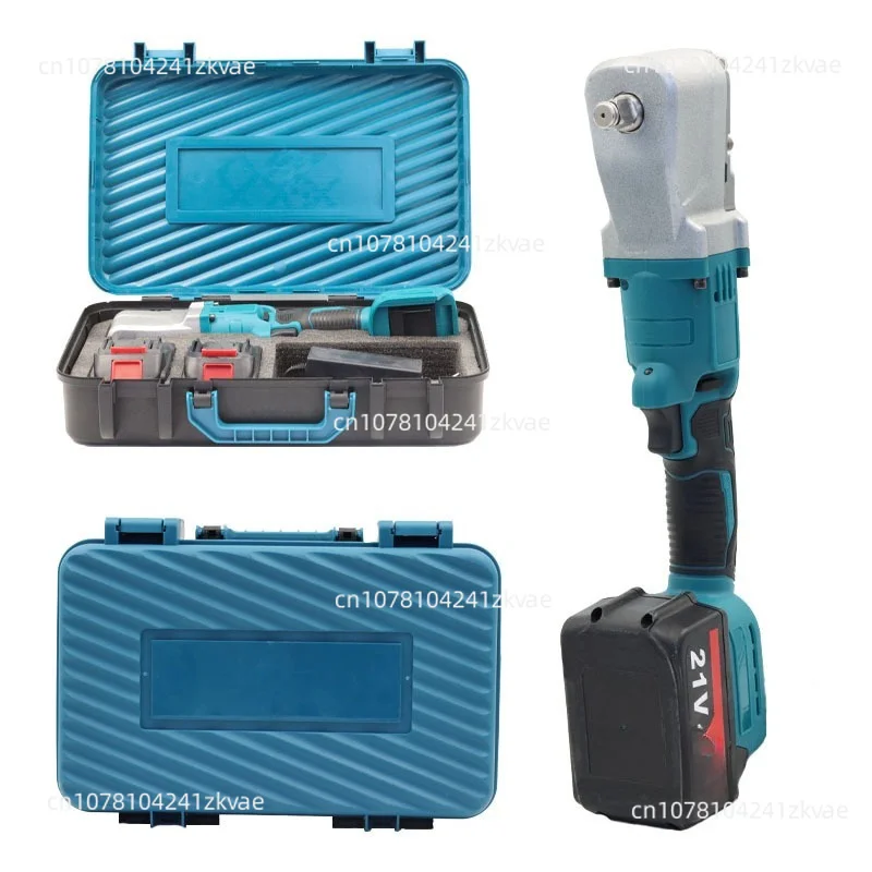 21V Electric Ratchet Wrench Rechargeable 90 Degree Angle Wrench Right Angle Corner Elbow Wrench 1/2 Inch