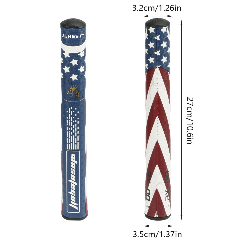 Golf Putter Grip Star Stripe Pattern PU&EVA Foam Anti-Slip Ultralight Comfortable Shock-Absorbing Advanced Texture Control Grips