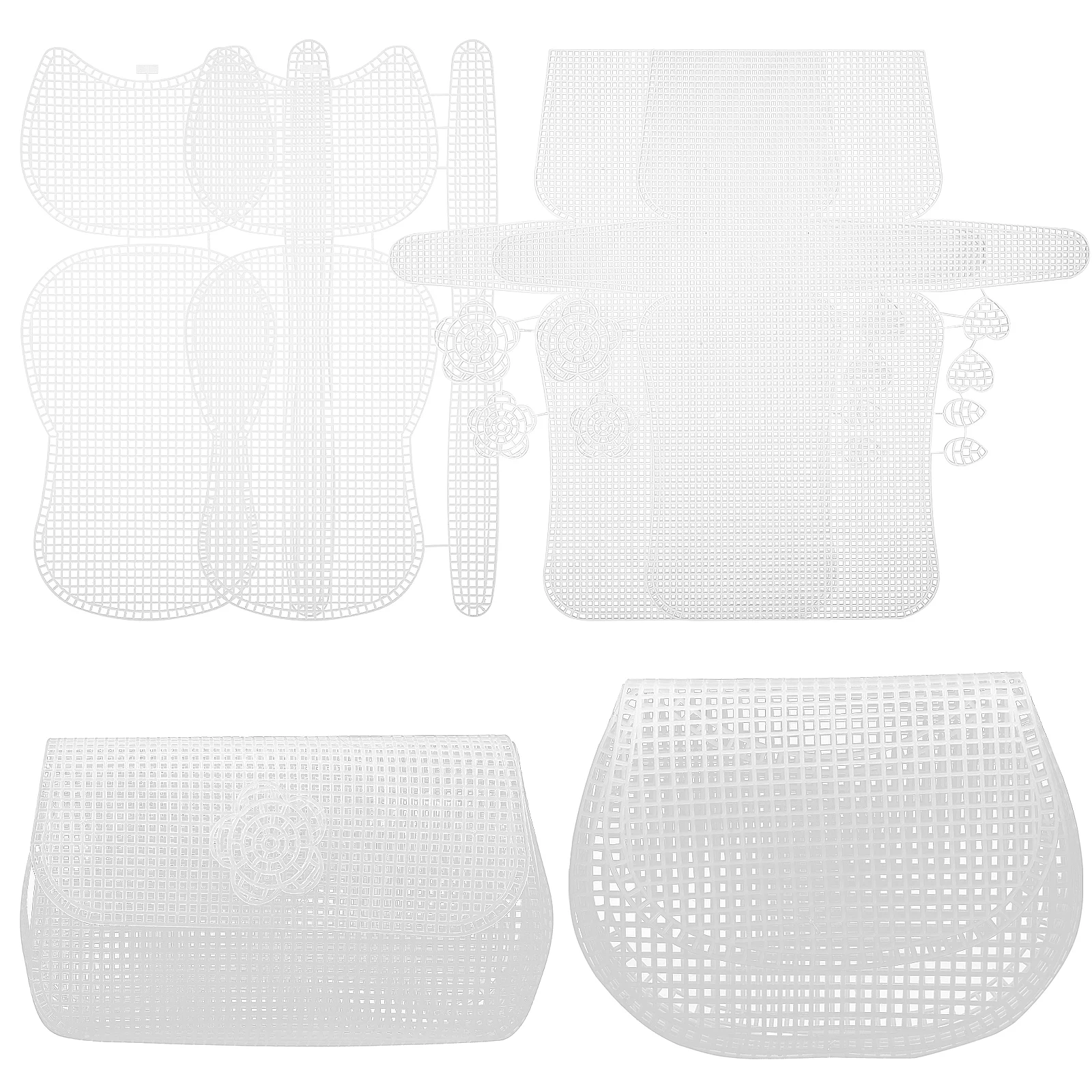 

6 шт. холщовые листы с отверстиями 2 мм, прозрачные аксессуары для сумок, аксессуары для сумок, принадлежности для изготовления сумок, принадлежности для изготовления сумок своими руками