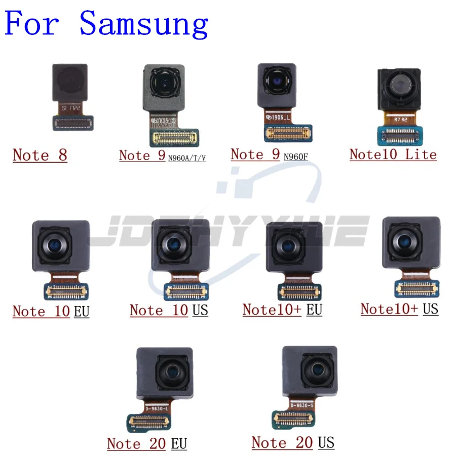 Front Facing Camera For Samsung Note 20 10 9 8 Plus N981 N975 N970 N960 N950 Frontal Selfie Camera Flex Cable Repair Parts