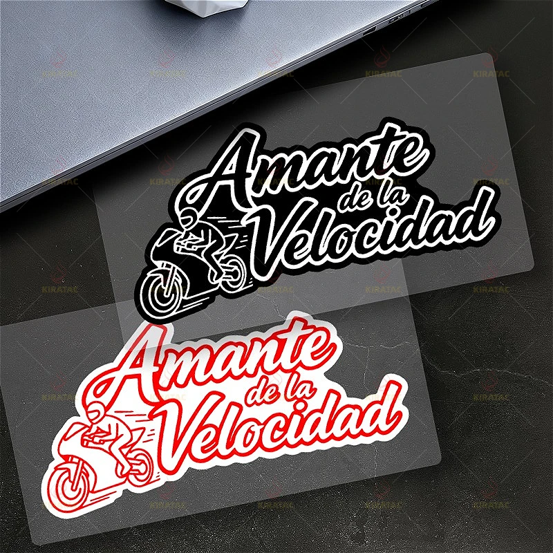 1PC Multi-color Holographic Speed Lover Sticker For Motorcycle Helmet Car Waterproof Vinyl Decal Exterior Accessories