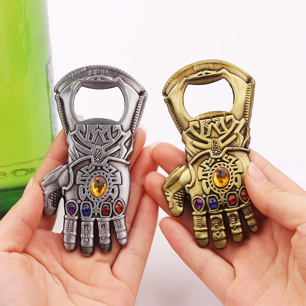 Thanos Infinity Gauntlet Keychain, Key Ring, Portable Beer Bottle Opener, Car Keys, Toy Pendant, Gift for Friends