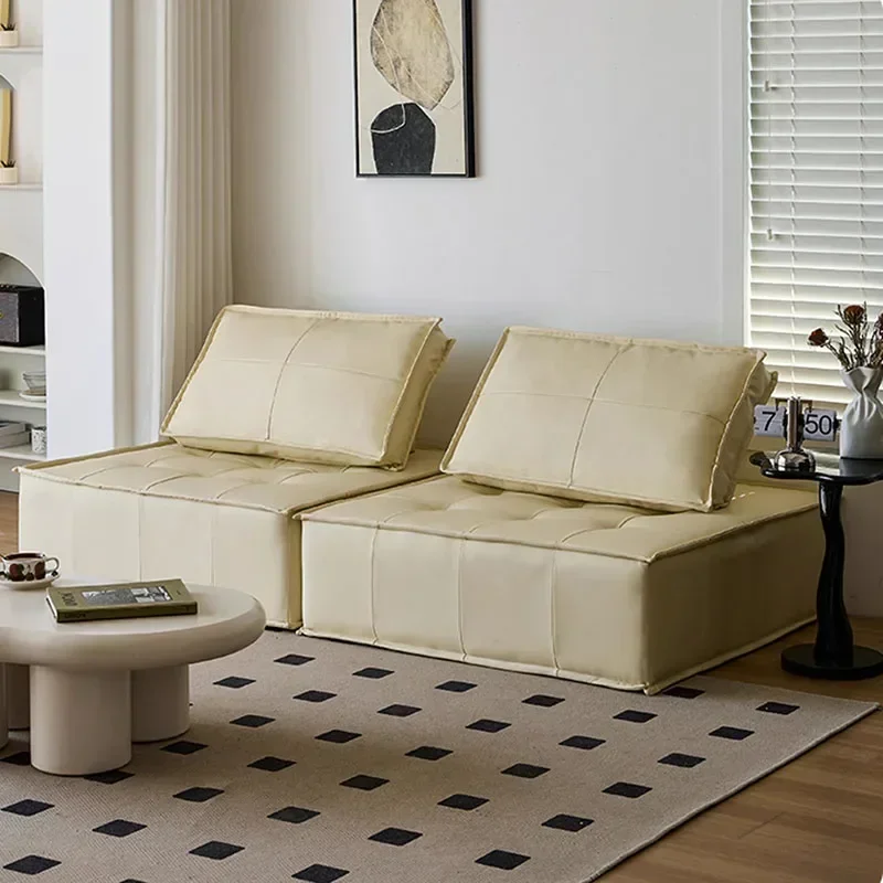 Sofás modernos de lujo para sala de estar, sillón de cuero nórdico perezoso, individual, casa pequeña, diseñador, relajante, Cama, muebles chinos