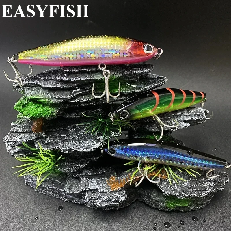 

Slow Sinking Pencil Fishing Lures 10cm 25g Twitch Wobbler Artificial Hard Bait Saltwater Trout Bass Swimbait Pesca Equipment