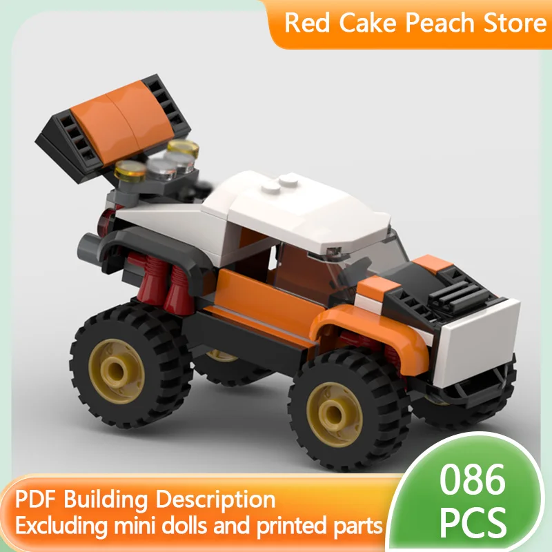 

Модель скоростного гоночного автомобиля MOC, строительные кирпичи, большой трюковый грузовик, модульная технология, детские праздничные подарки, сборные игрушки, костюм