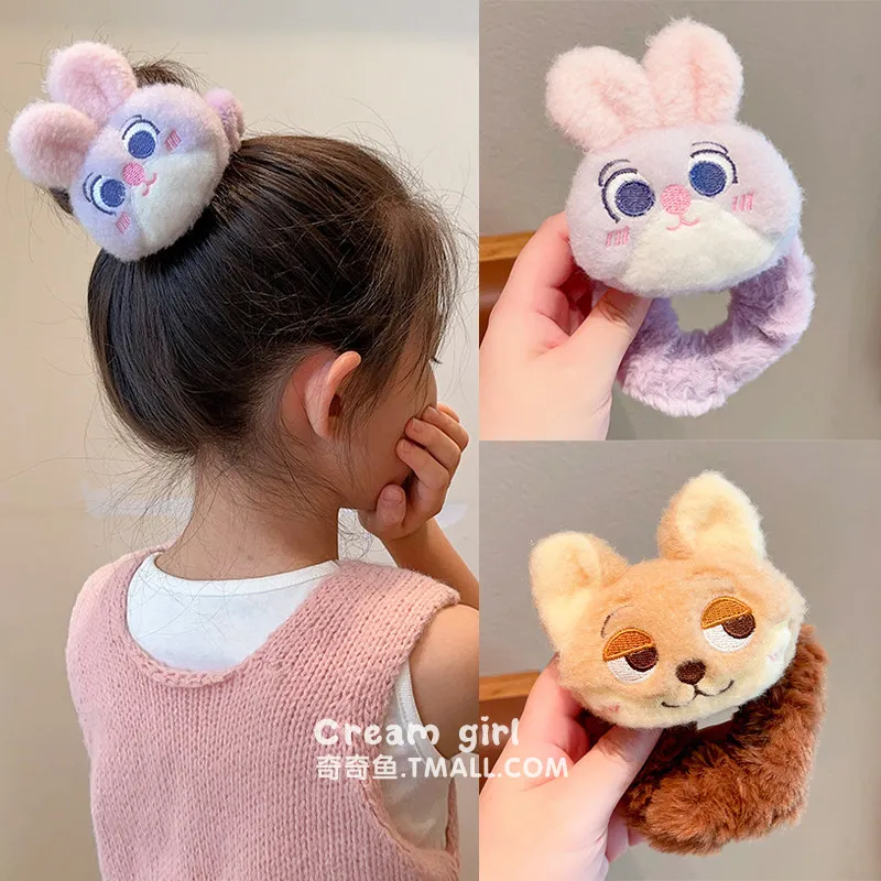 

Дисней Зоотопия Джуди Ник резинка для волос мультфильм мягкая плюшевая веревка для волос высокая эластичная повязка для волос аксессуары для волос женский головной убор с хвостиком