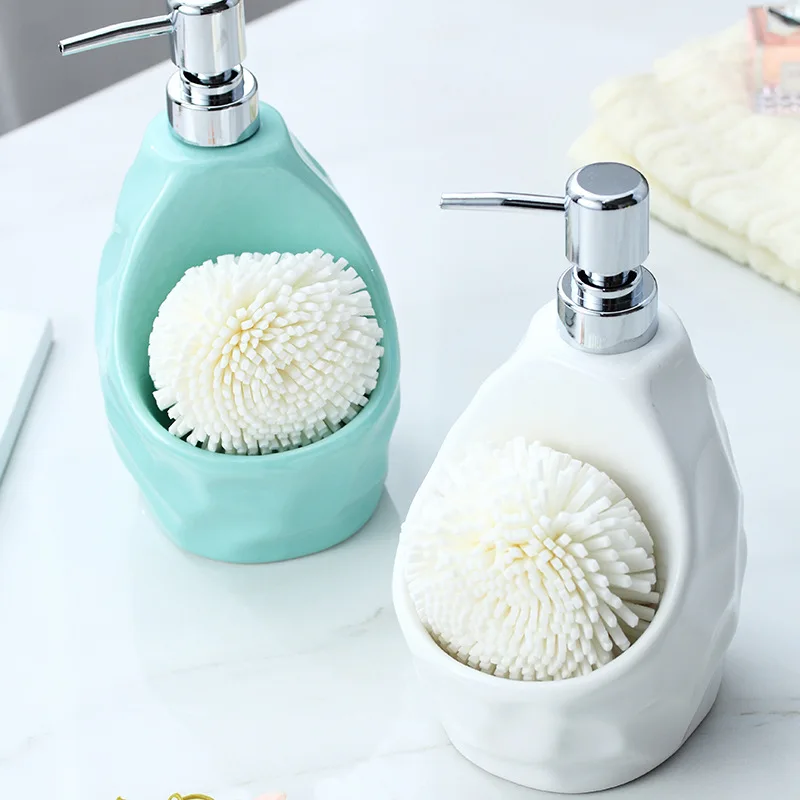 

Ceramic Lotion Bottle Detergent Dual-purpose Sub-packaging Bottle Plastic Pressing Head Hand Sanitizer Bottle Household