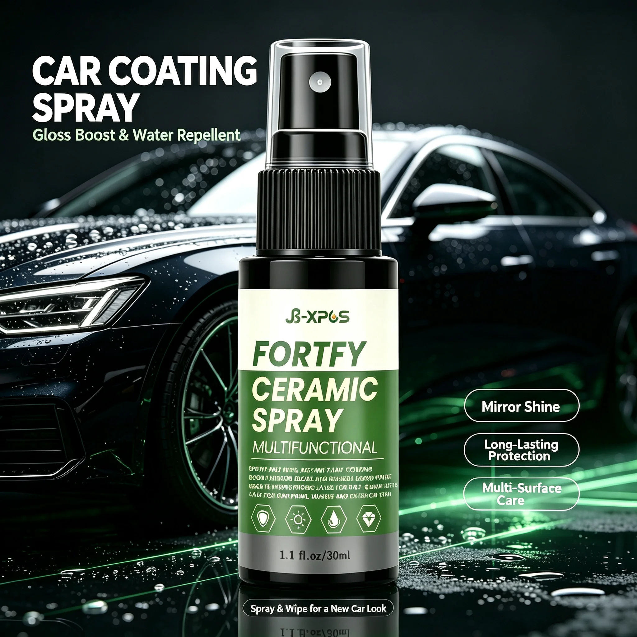 Car Ceramic Coating Agent, Enhance Paint Brightness, Water‑Repellent Anti‑Dirt Protection For Car Exterior Paint YT0314