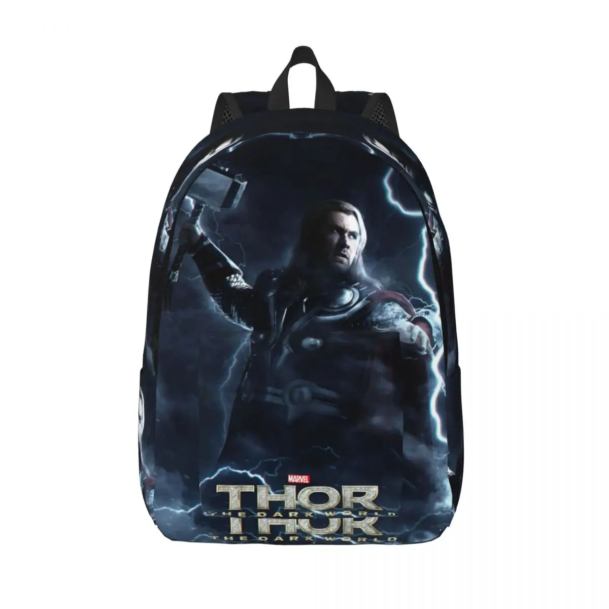 

Nordic Mythology Thor Hammer Backpack for Men Women Fashion Student Work Daypack Thunder Warrior College Canvas Bags Outdoor