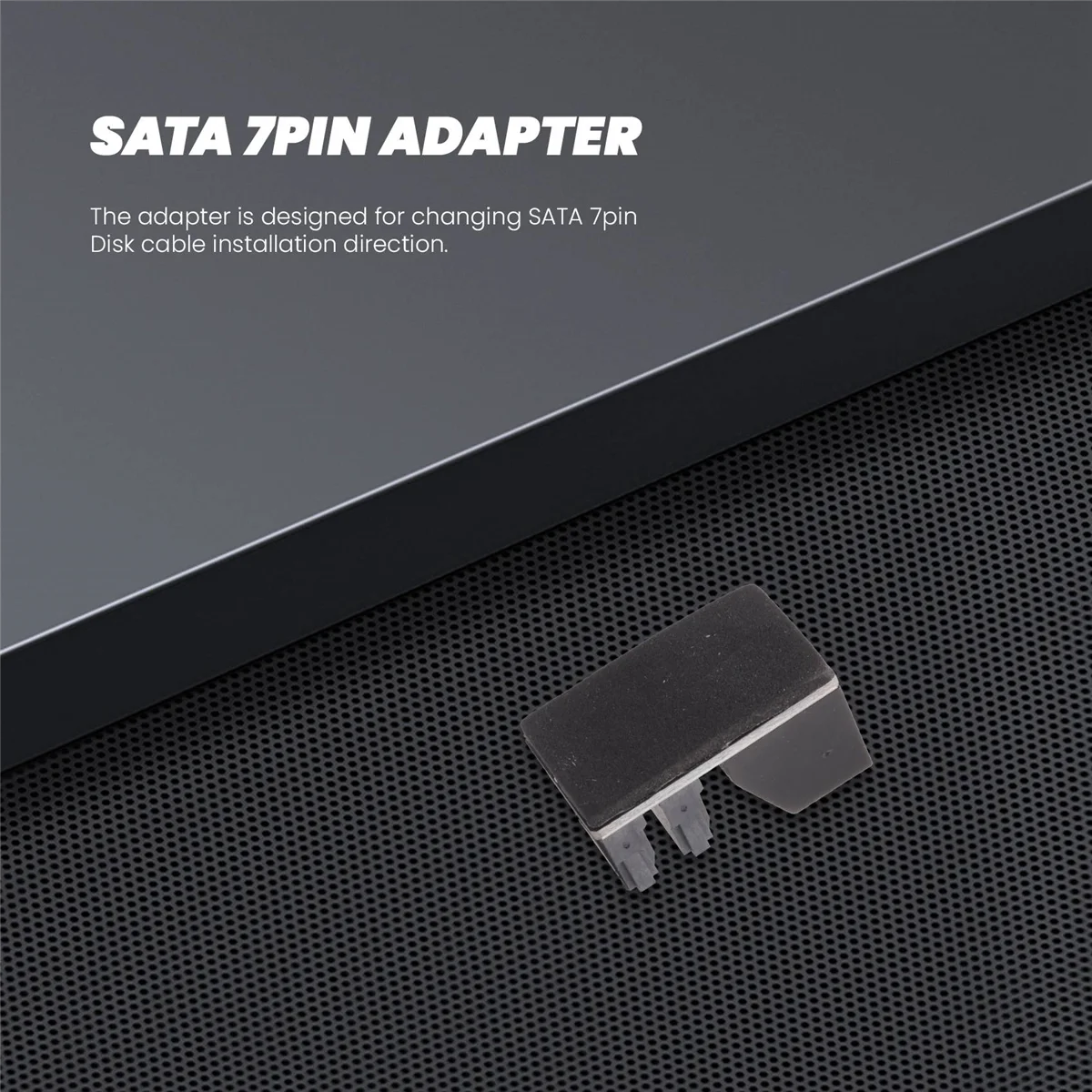 1 szt. podwójny adapter SATA 7Pin żeński na podwójny 7Pin męski 90 stopni kątowy Adapter SATA płyty głównej do komputerów stacjonarnych SSD HDD