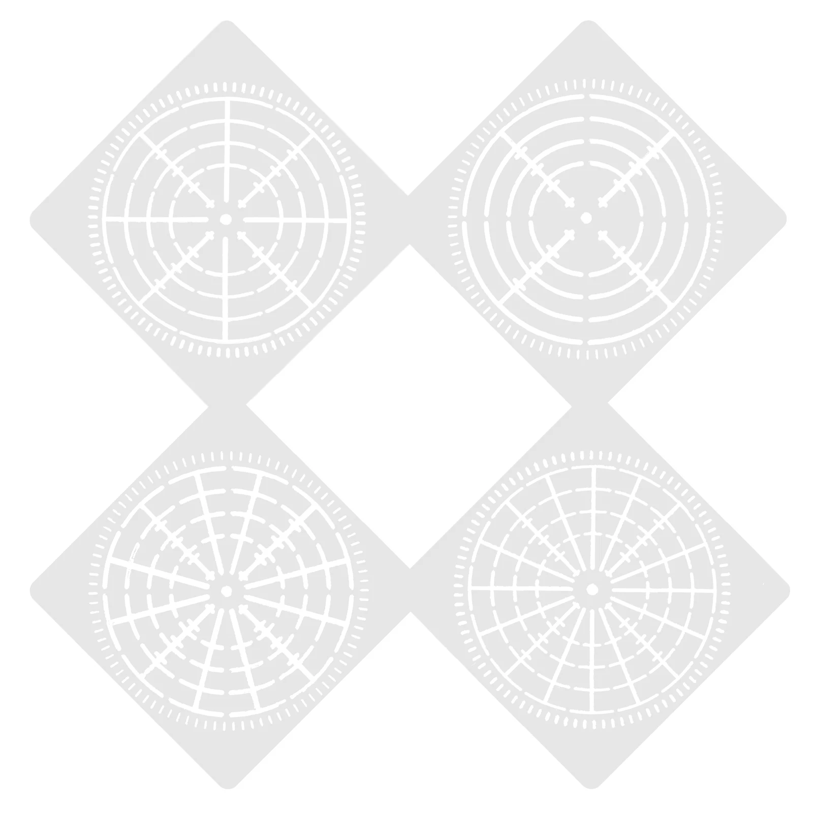 

4pcs 13cm Wall Painting Template Mandala Dot Stencils Hollow Out ReusableStencil DIY Accessories Decorative Stencils Portable