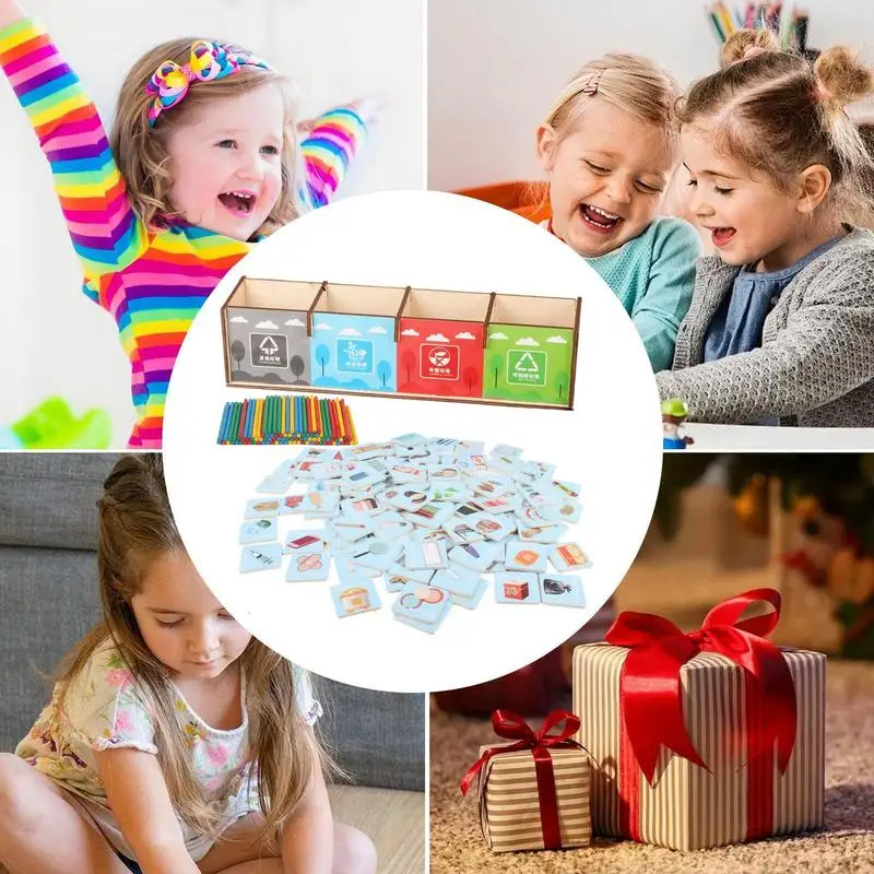 Waste Management Toy Trash Sorting Toy For Early Education Multifunctional Interactive Kids Play Set Interactive Kids Play For
