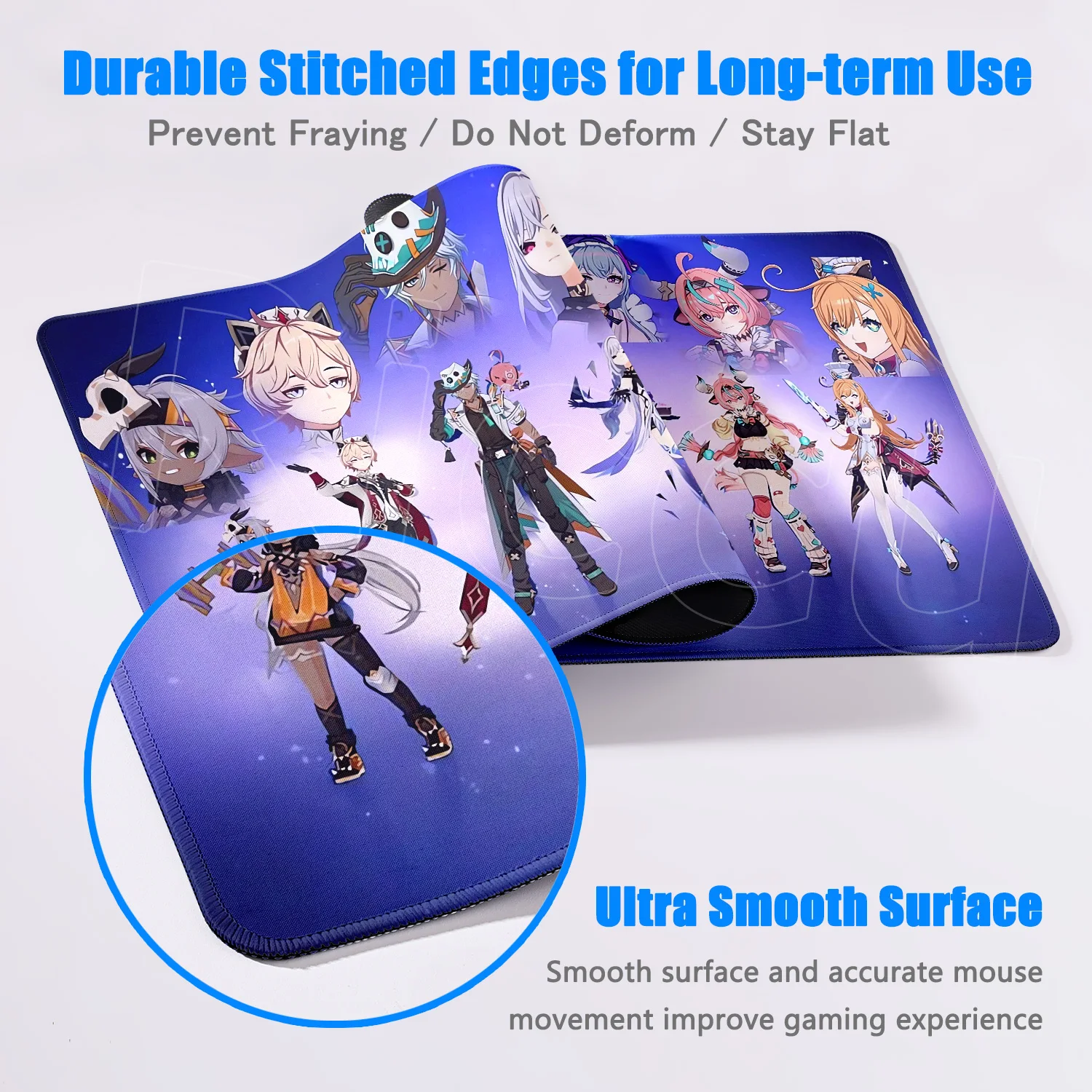 Many Pretty Picture Genshin Impact Skirk Escoffier Mousepad Anime Mouse Pad Laptop Gaming Accessories Large DeskMat Keyboard Rug