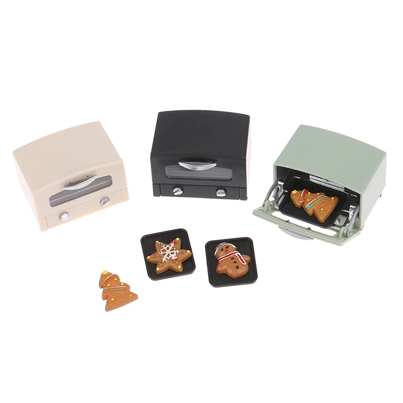 1:12 domek dla lalek miniaturowe domowe urządzenia elektryczne symulacja mikrofalowe urządzenie do pieczenia ciastek Model DIY akcesoria sceny ozdoba