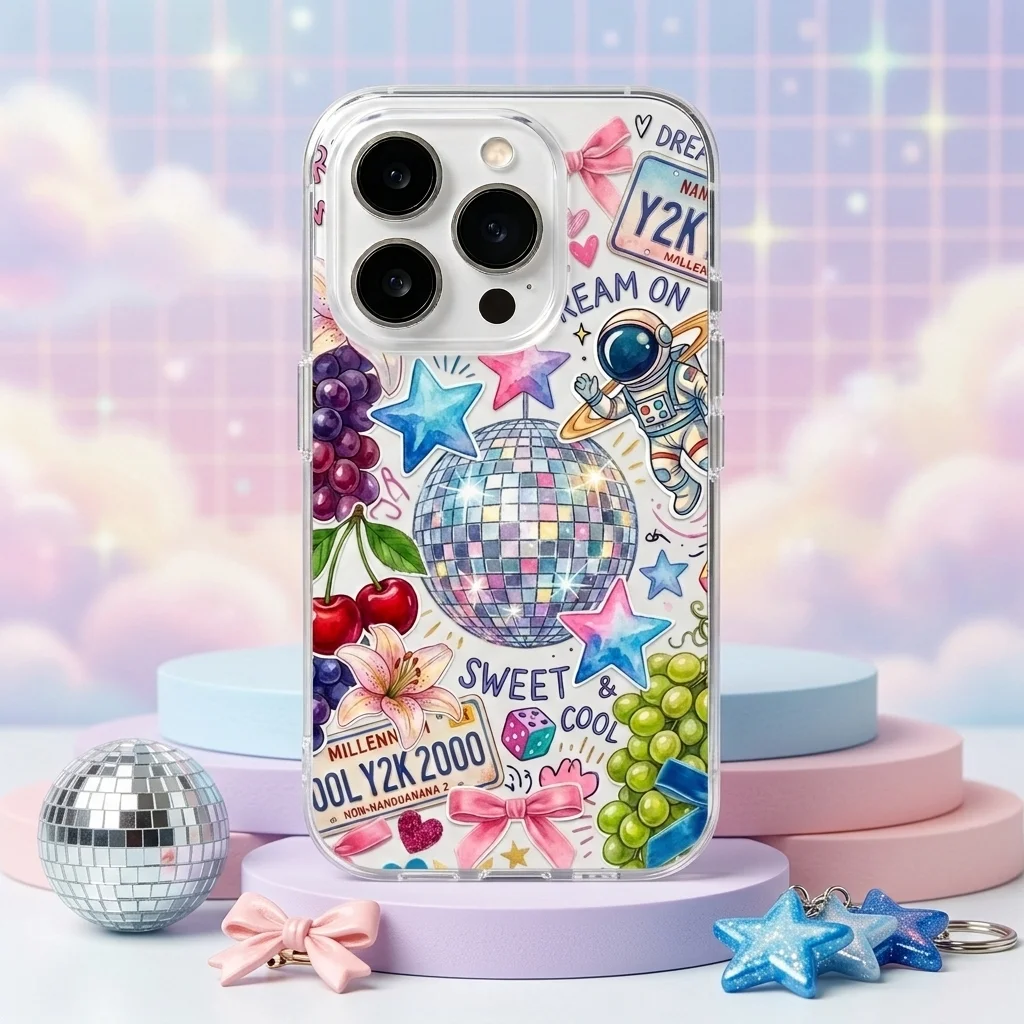 Y2K Disco-Ball-Aufkleber Handy – Phone Cases Aesthetic Bewertung und Preis