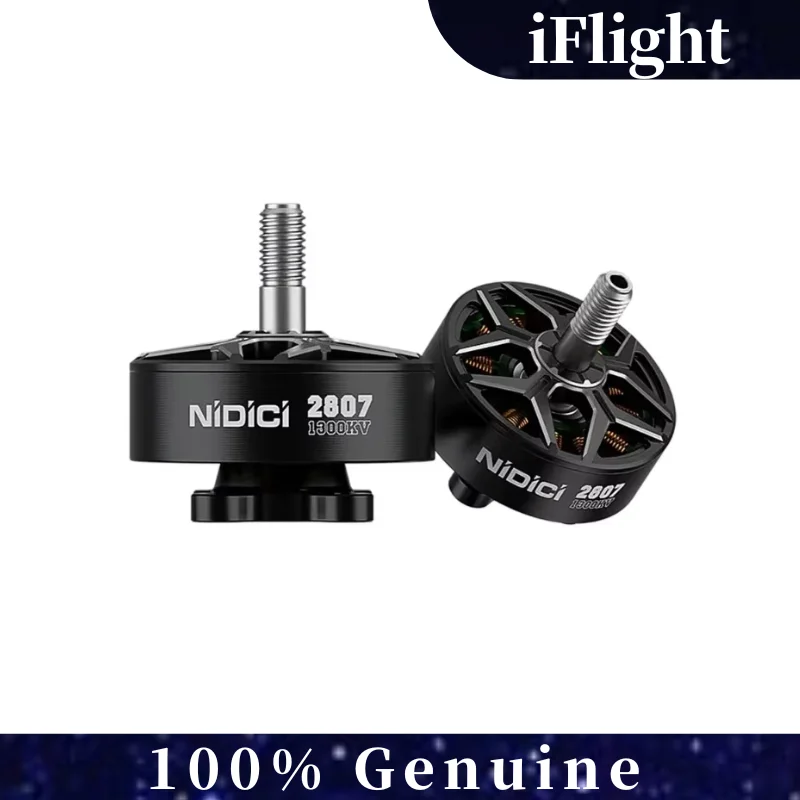 

iFlight NIDICI 2807 1300KV Двигатель дальнего действия Вал 5 мм для 7-дюймового FPV Дрон Cinelifter RC Самолет Фристайл и круинг
