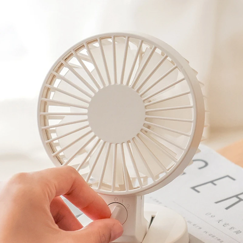 Portable Mini Fan USB Desktop Electric Fan Student Dormitory Small Cooling Ventilador Fans Double Leaf Fan Durable C