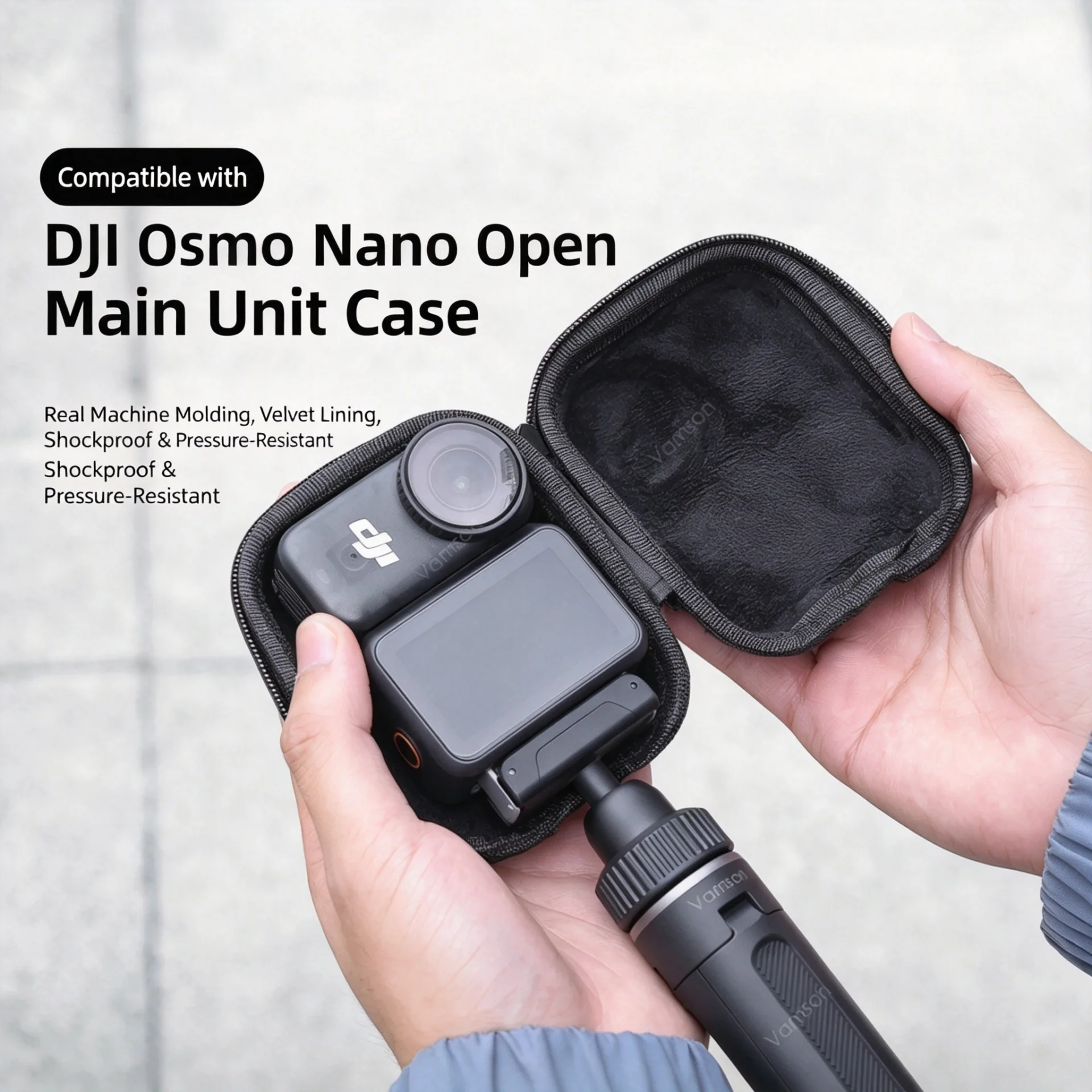 Borsa Protettiva Impermeabile e Antiurto per DJI Osmo Nano, Custodia Rigida Portatile per Accessori Fotocamera d'Azione