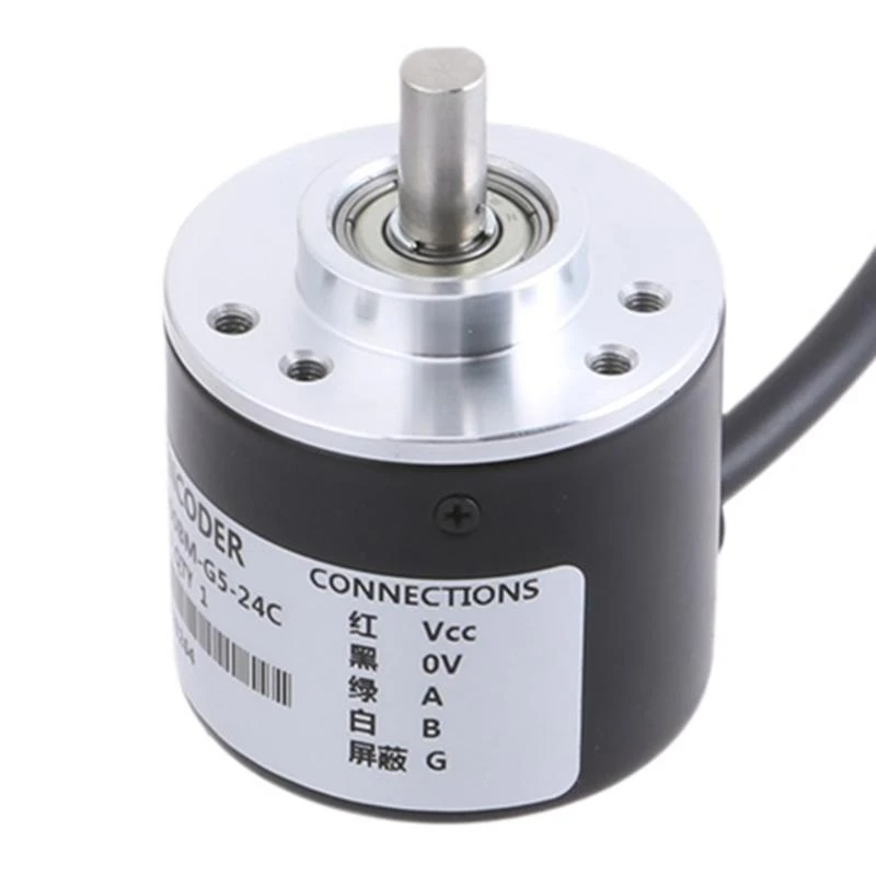 New Encoder 600 P / R 5V-24V Incremental Rotary AB 2 Phase 6mm Shaft + Coupling