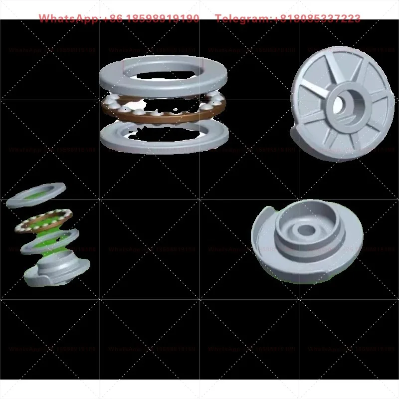 Portable high-pressure cleaning machine universal inclined plate and flat bearing brush pump head accessories