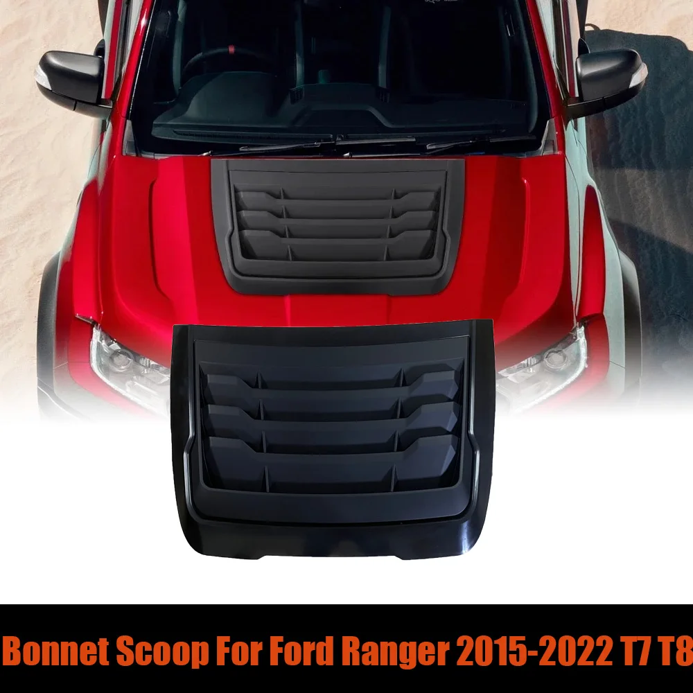 

Front Bonnet Scoop Hood Cover For Ford Ranger T7 T8 2015-2022 Wildtrak Raptor Everest Auto Exterior Styling Accessories