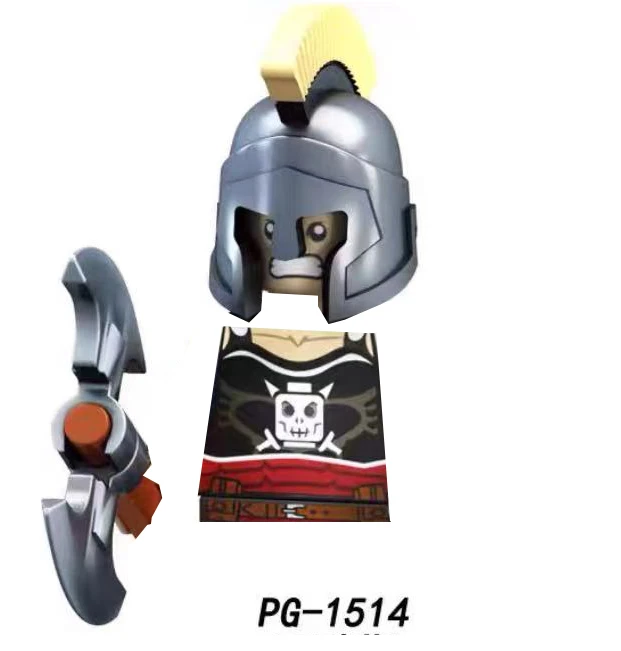 A Variety of Superhero Dolls Assembled Building Blocks Doll Boy Desktop Ornaments Holiday Gifts.