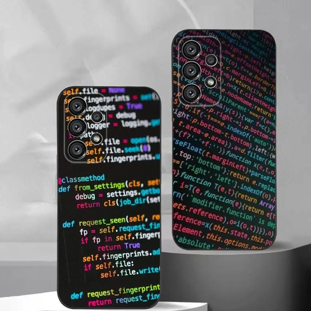 The Code design programmer  Phone Case For Samsung S25,S24,S21,S22,S23,S30,Ultra,S20,Plus,Fe,Lite,Note,10,9,5G Black Cover