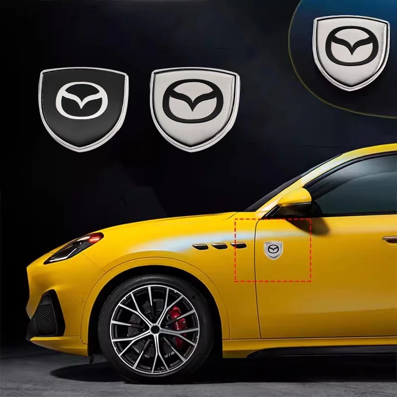 

3D металлические наклейки на боковое крыло автомобиля, багажник, хвост, значок, эмблема, украшение для Mazda 3 6 5 2 323 CX3 CX5 CX30 Demio Atenza Axela