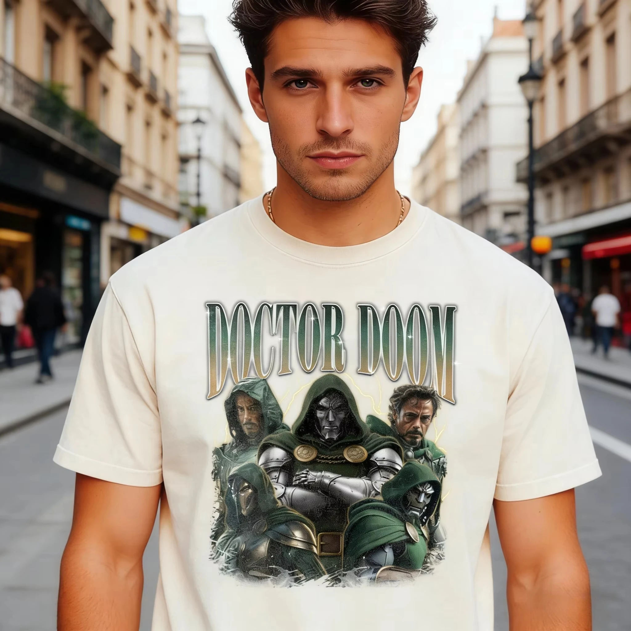Camisetas con Gráficos de Cómics de Doctor Doom y los Vengadores 2026, Regalo para Fanáticos de Películas, Camiseta con Estampado de Superhéroes de Marvel, Ropa Casual de Verano para Hombre
